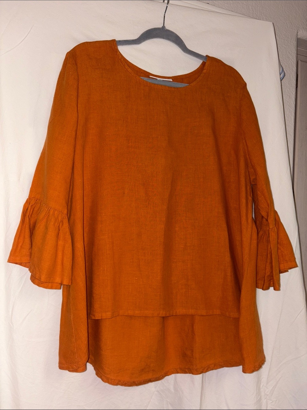 bryn Walker Burnt Orange Linen Shell Top Medium